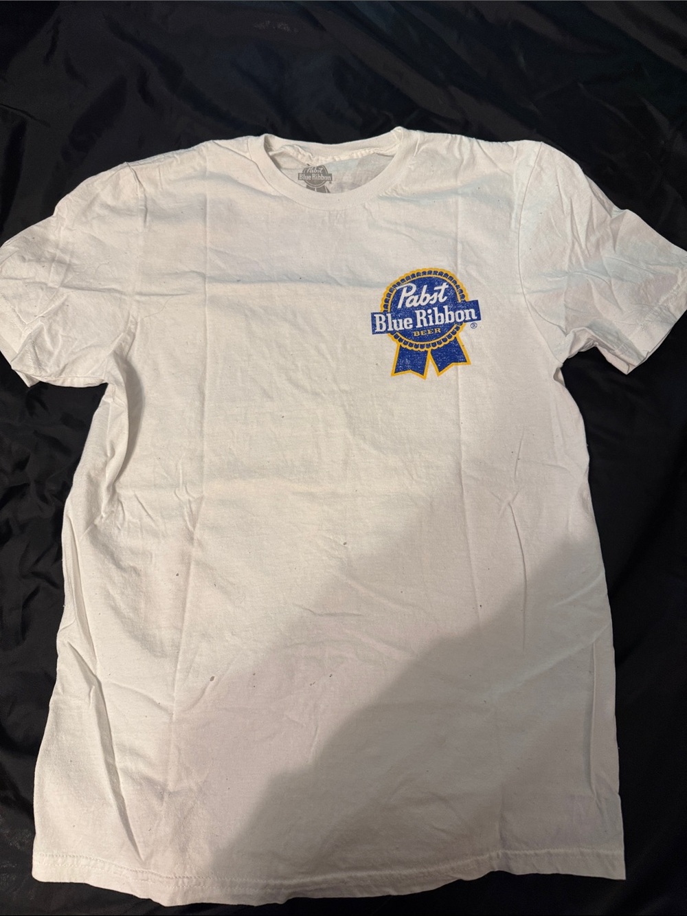 Pabst Blue Ribbon White Short Sleeve Logo Tee